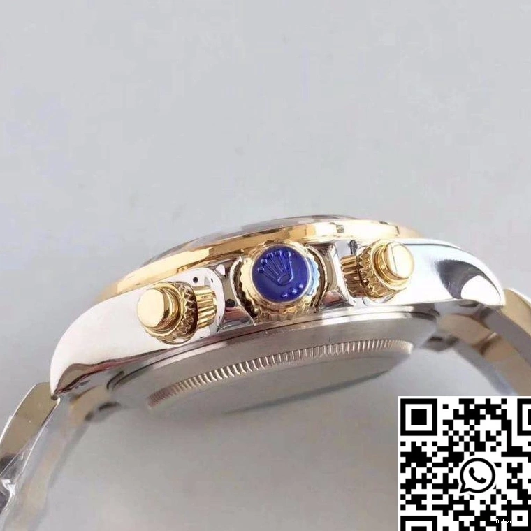Gold Yellow Rolex Blue Dial Comfortable Daytona Factory 3A 116503 18K Wrapped 1118 Cosmograph 0815